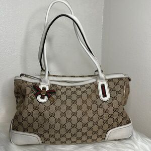 💯Authentic Gucci GG Canvas Princy Handbag🍀